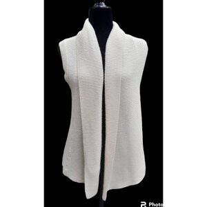 Banana Republic Womens Size XS Super Soft Heritage Lambswool Open Cardigan Cream